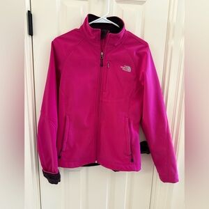 The North Face Fuchsia Full-Zip Apex Softshell Jacket